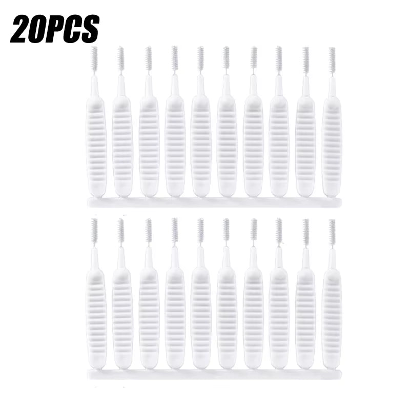 10-500PCS Shower Cleaning Brush Bathroom Micro Nylon Brush Nozzle Anti-Blocking Cleaning Tools Bathroom Accessories