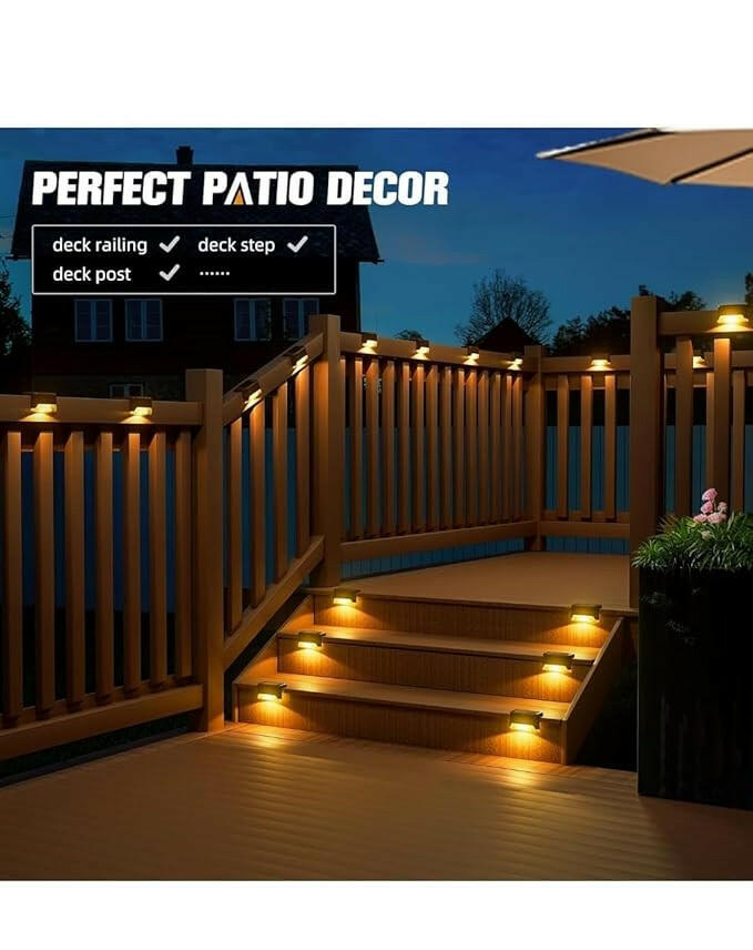 Solar Deck Lights (Pack of 4) - Crazy Productz