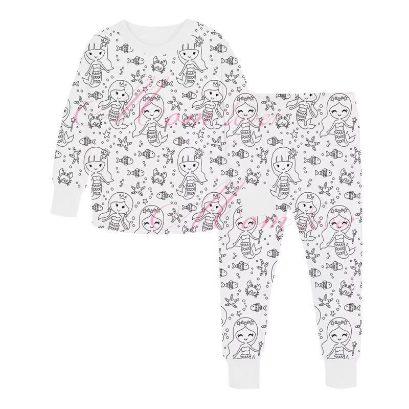 DIY Pajamas Kids Sketch Colorful Pajama Set Kids Art Color Your Own Pajama Handicraft Toys DIY Kid Crafts for Kids Boys Girls