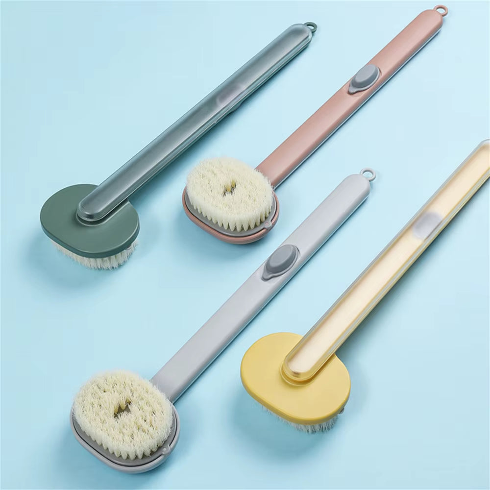 Multifunctional Detachable Bath Brush Back Body Bath Shower Sponge Scrubber Brushes with Handle Massager Bathroom Brush