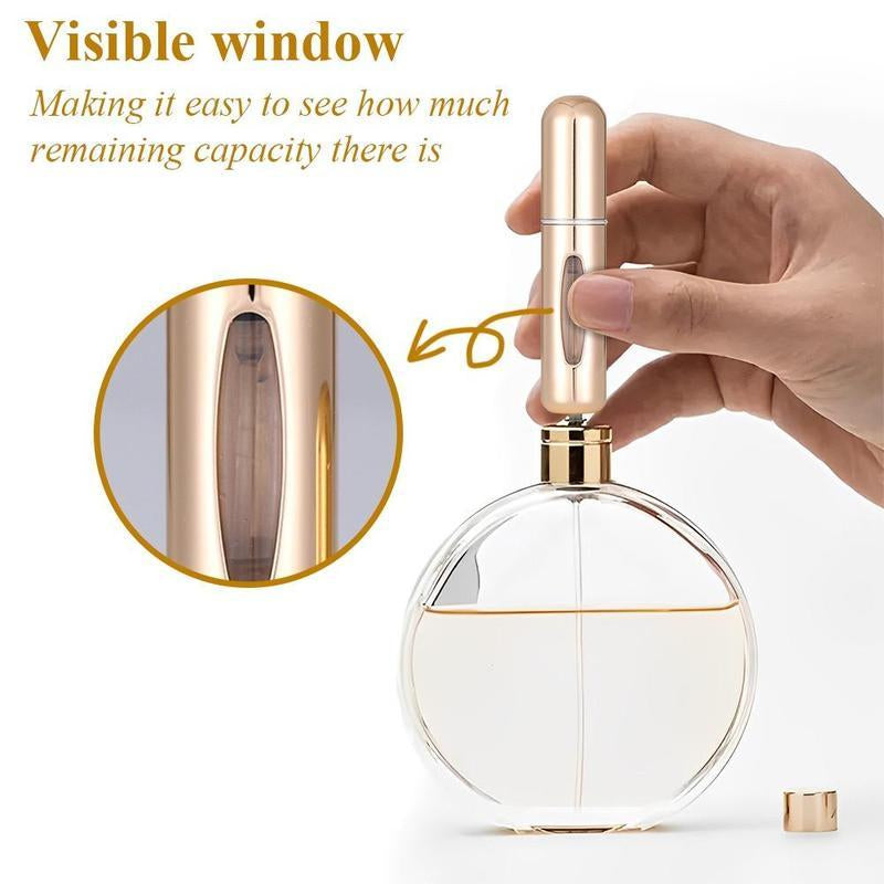 4PCS 5Ml Refillable Perfume Atomizer | Tsa-Approved Travel Spray Bottle, Leak-Proof Continuous Mist for Cologne & Body Mists – Mini Decanter Gift Set for Men (Fall/Holiday Essentials
