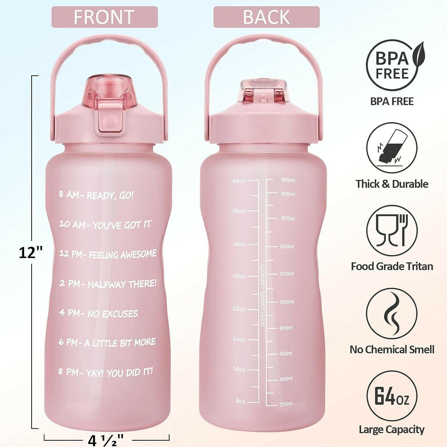 Half Gallon Water Bottle with Sleeve - Crazy Productz
