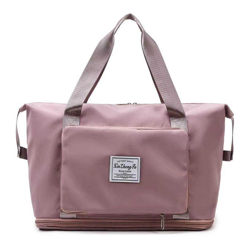 Foldable Large Capacity Storage Folding Bag Travel Bags Tote Carry on Luggage Handbag Waterproof Duffel Women Shoulder Bags