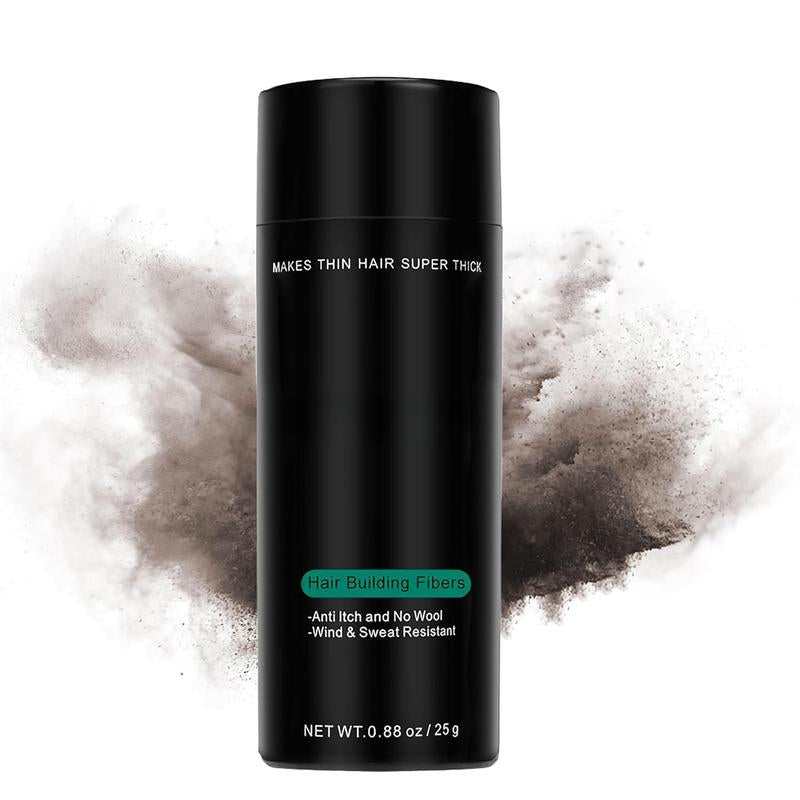 THICK FIBER Hair Fibers for Thinning &Amp; Bald Spots (DARK BROWN) - 25G Bottle Conceals Loss in Seconds Powder Women Men