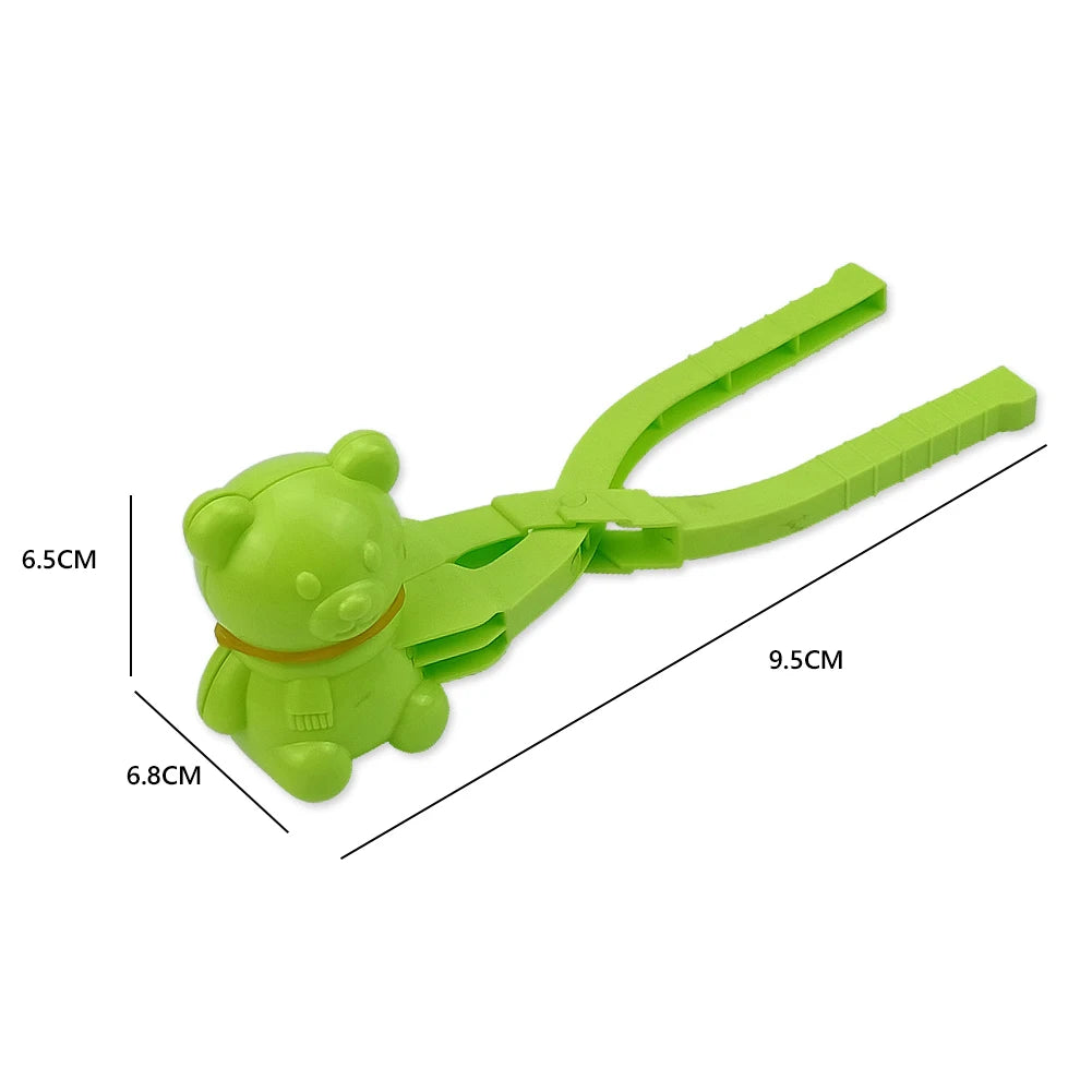 Cute Duck Shaped Snowball Maker Clip Children Outdoor Plastic Winter Snow Sand Mold Tool for Snowball Fight Outdoor Fun Sports