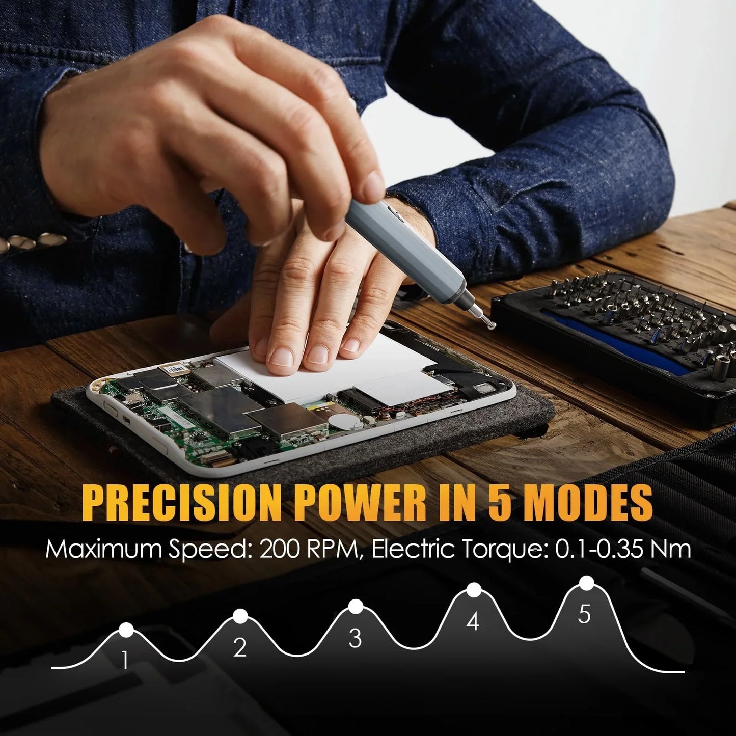 75-In-1 Precision Electric Screwdriver Set