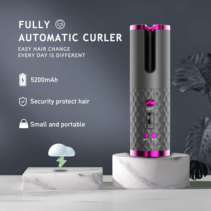 Automatic Wireless Hair Curler