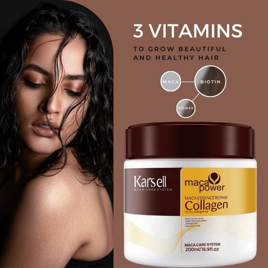 Karseell Collagen Hair Mask + Argan Oil Set for All Hair Types