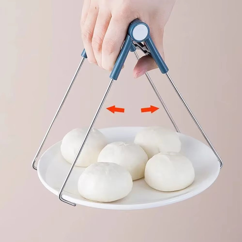 Anti-Scalding Clip Disc Lifter Steamer Clamp Silicone Gloves Microwave Oven Tray Non-Slip Pan Gripper Kitchen Accessories