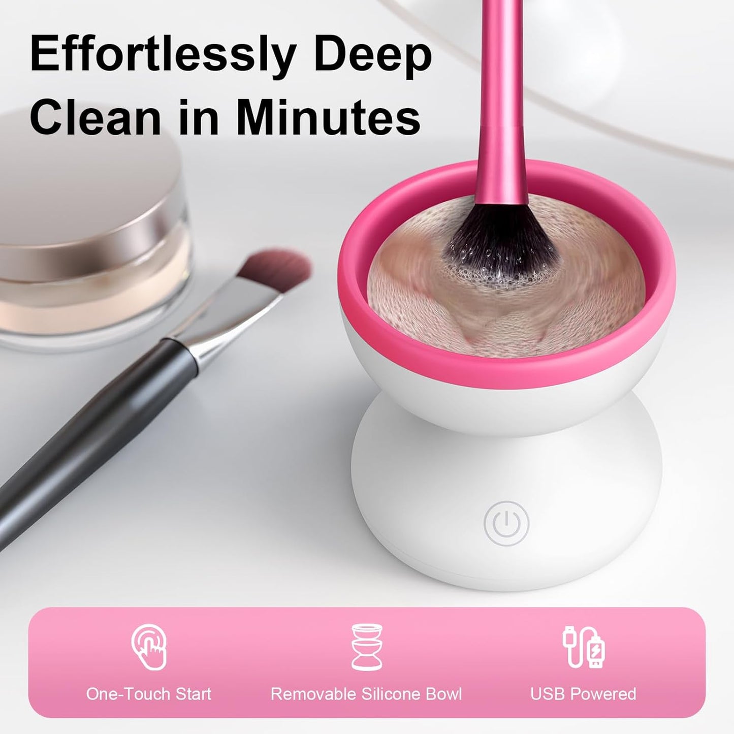 Portable Makeup Brush Cleaner