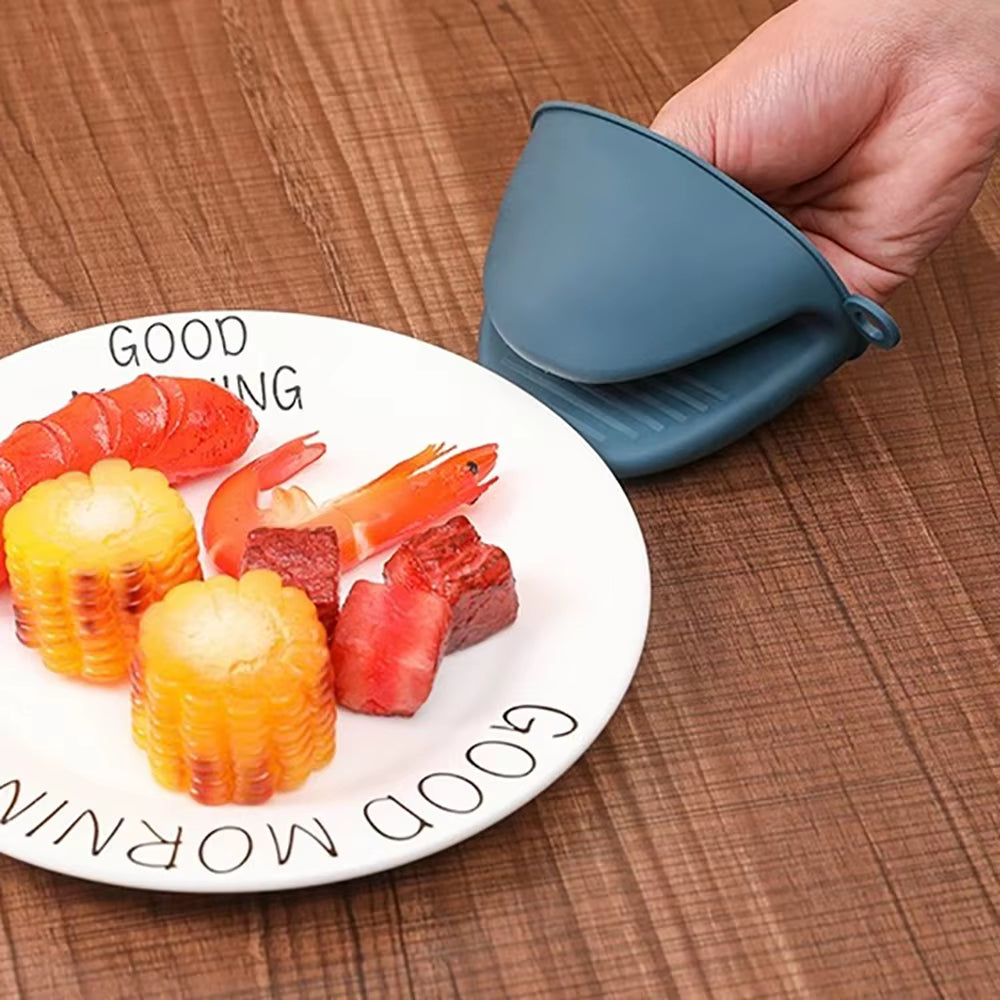 Anti-Scalding Clip Disc Lifter Steamer Clamp Silicone Gloves Microwave Oven Tray Non-Slip Pan Gripper Kitchen Accessories