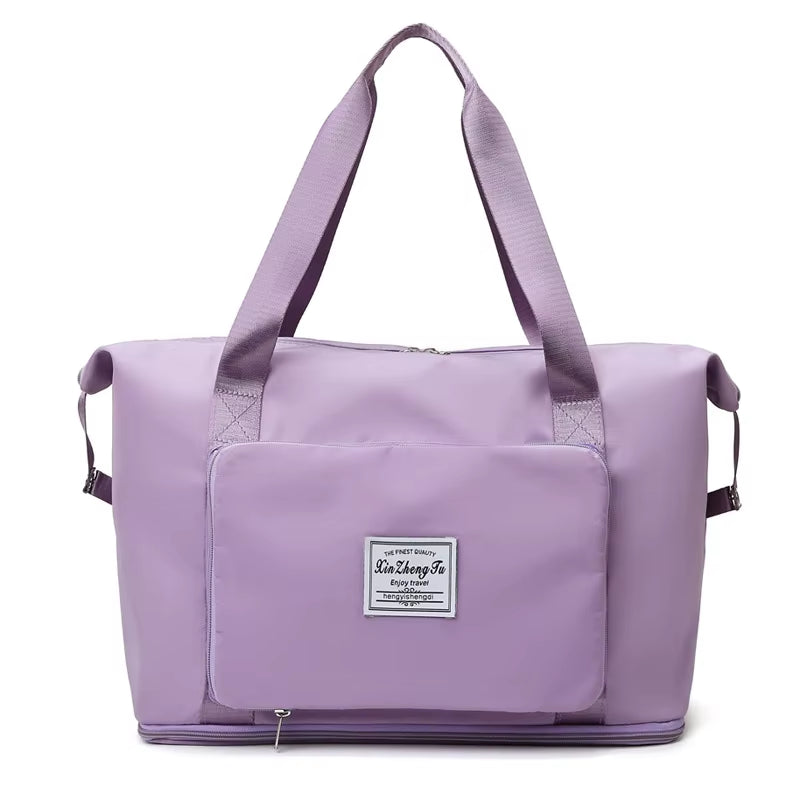 Foldable Large Capacity Storage Folding Bag Travel Bags Tote Carry on Luggage Handbag Waterproof Duffel Women Shoulder Bags
