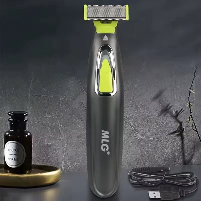USB Rechargeable Water-Washable Shaver Electric Shaver Epilator Double-Sided Tooth Shaver