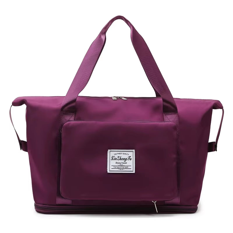 Foldable Large Capacity Storage Folding Bag Travel Bags Tote Carry on Luggage Handbag Waterproof Duffel Women Shoulder Bags