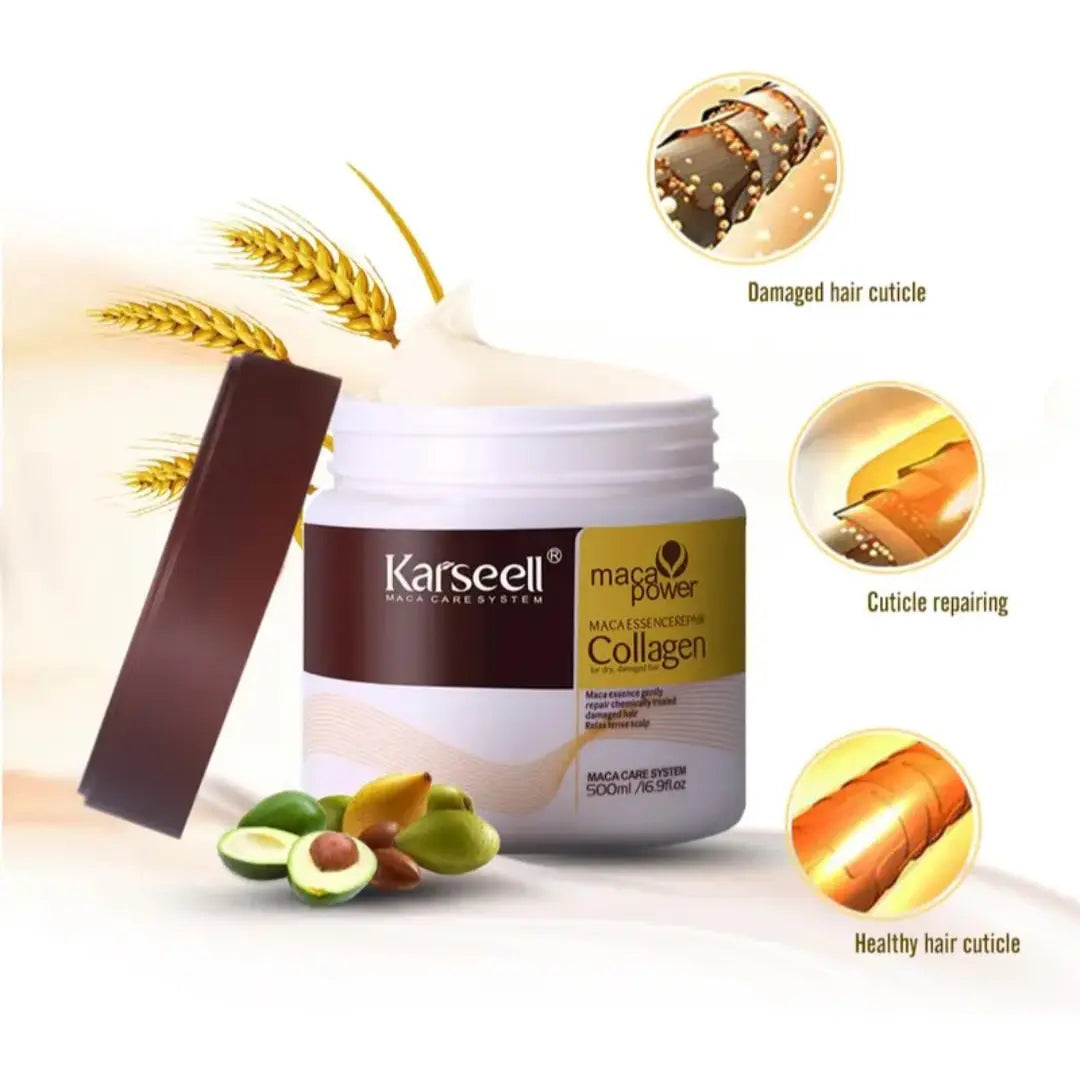 Karseell Collagen Hair Mask + Argan Oil Set for All Hair Types