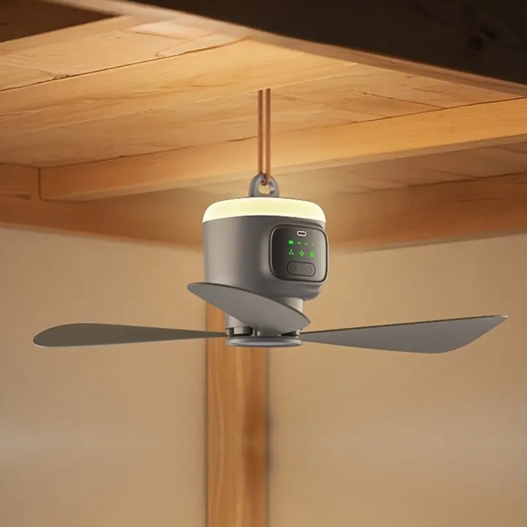 Portable Camping Fan with Light