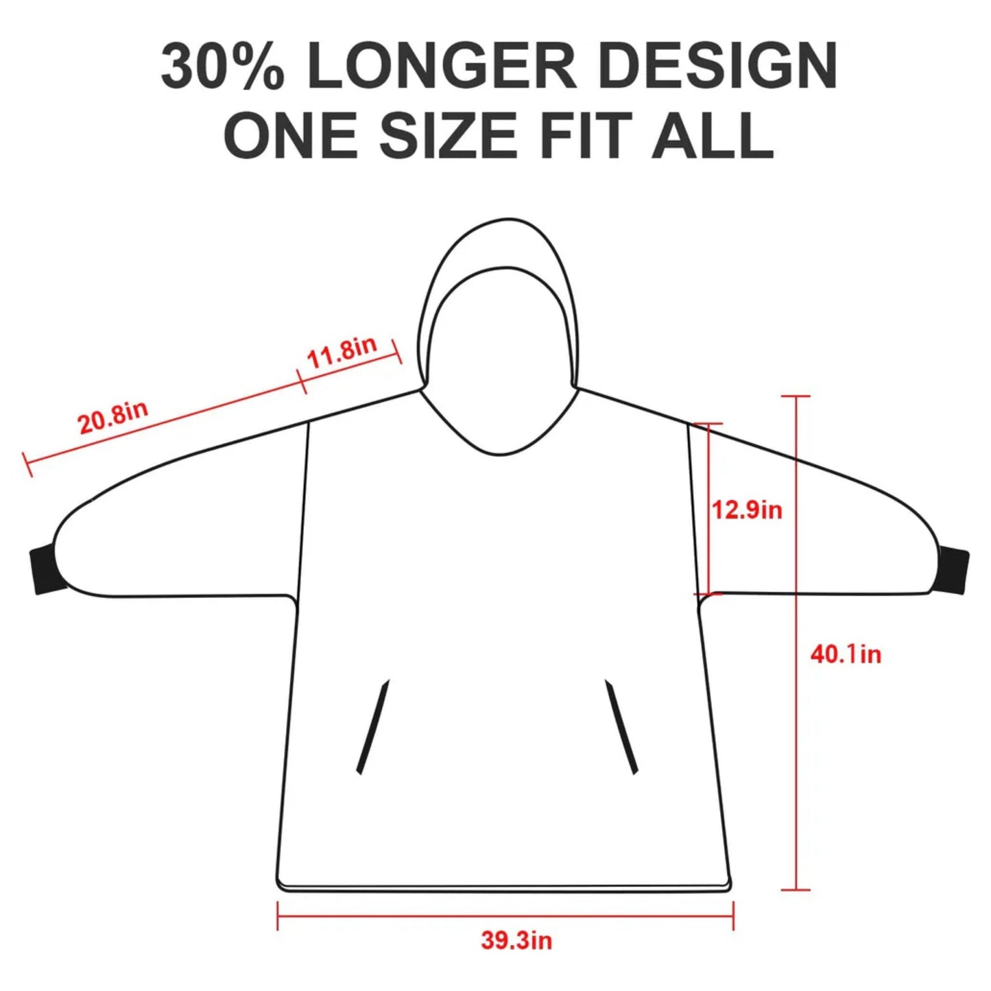 Wearable Blanket Hoodie - Crazy Productz