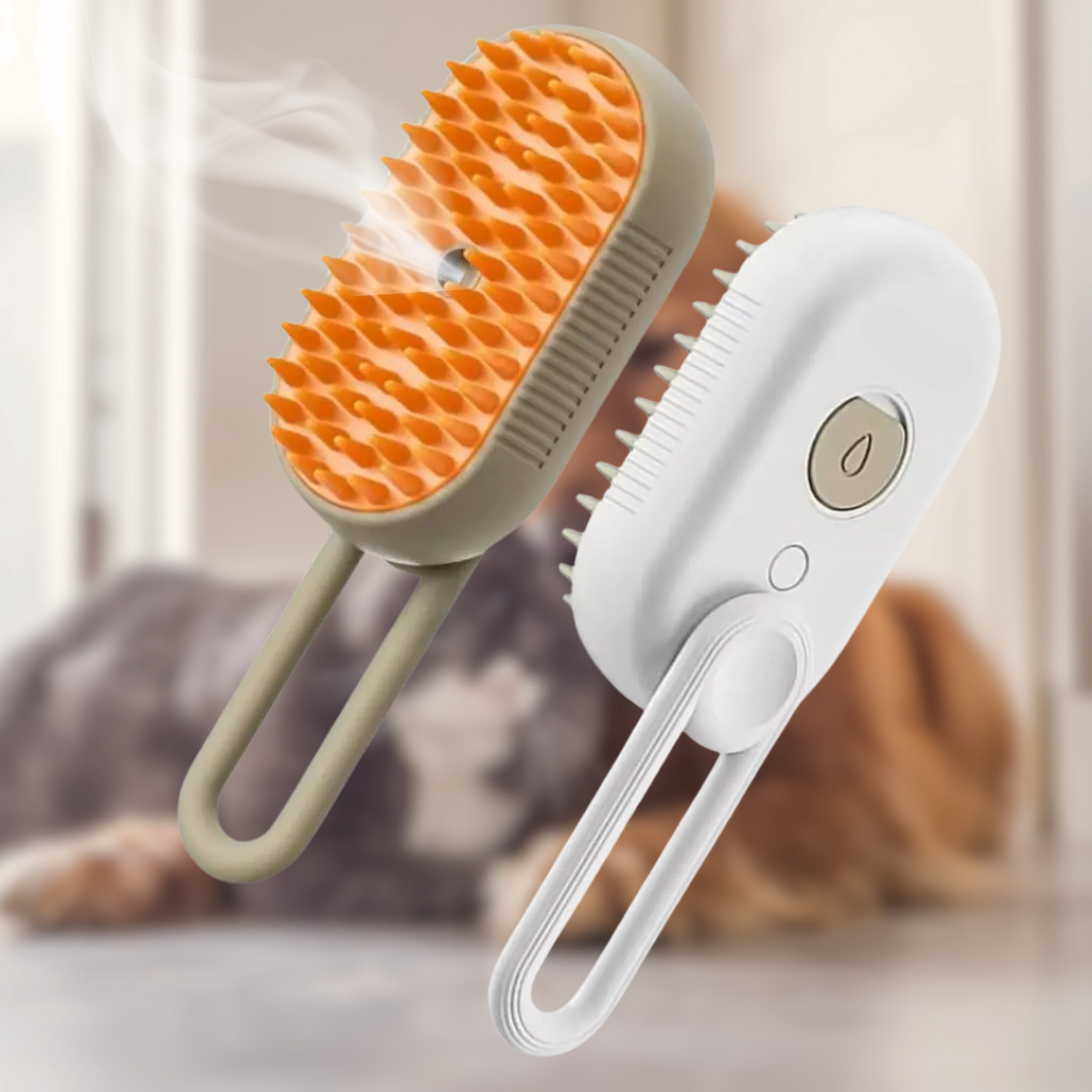 Pet Grooming Steam Brush