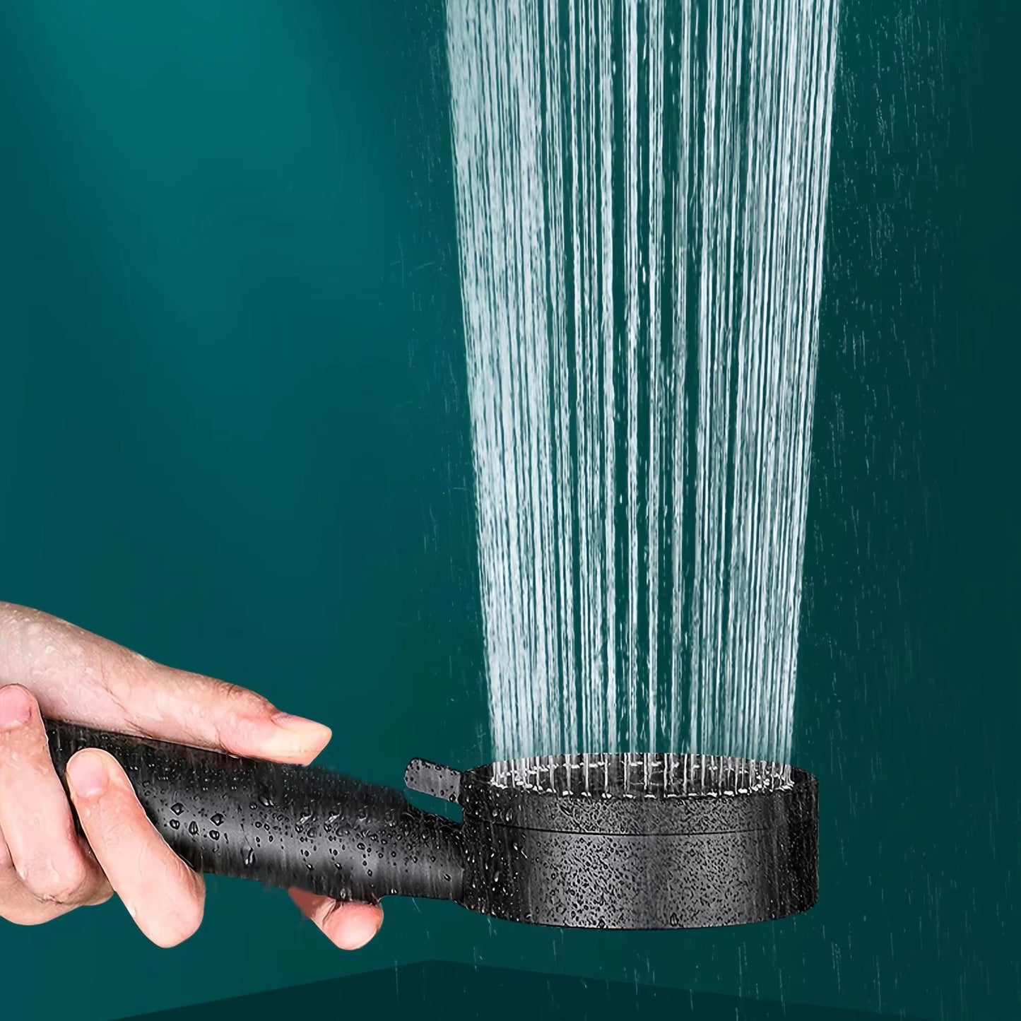 8 Modes High-Pressure Shower Head Fall Resistance Black Handheld Showerhead Water Saving Bathroom Shower Accessories Does not apply