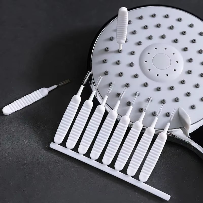 10-500PCS Shower Cleaning Brush Bathroom Micro Nylon Brush Nozzle Anti-Blocking Cleaning Tools Bathroom Accessories