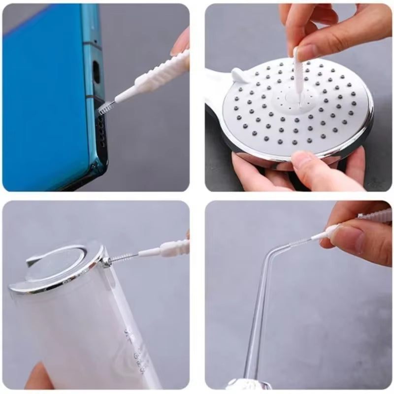 10-500PCS Shower Cleaning Brush Bathroom Micro Nylon Brush Nozzle Anti-Blocking Cleaning Tools Bathroom Accessories