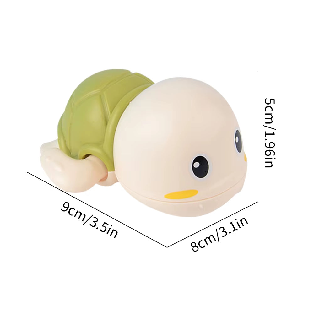 3PCS Baby Bath Toys Toddlers Bathing Cute Swimming Turtles Clockwork Play Water Baby Wind-Up Toys for Kids Preschool Pool Toys