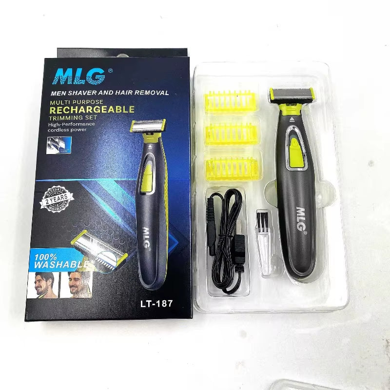 USB Rechargeable Water-Washable Shaver Electric Shaver Epilator Double-Sided Tooth Shaver