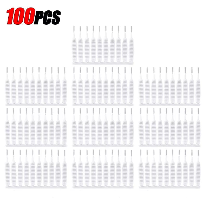 10-500PCS Shower Cleaning Brush Bathroom Micro Nylon Brush Nozzle Anti-Blocking Cleaning Tools Bathroom Accessories