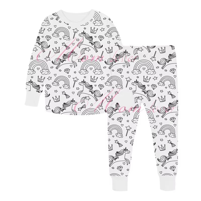 DIY Pajamas Kids Sketch Colorful Pajama Set Kids Art Color Your Own Pajama Handicraft Toys DIY Kid Crafts for Kids Boys Girls