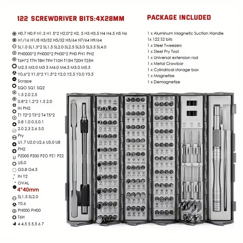 128-in-1 Precision Screwdriver Set - Crazy Productz