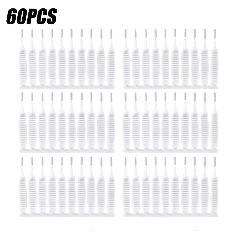 10-500PCS Shower Cleaning Brush Bathroom Micro Nylon Brush Nozzle Anti-Blocking Cleaning Tools Bathroom Accessories