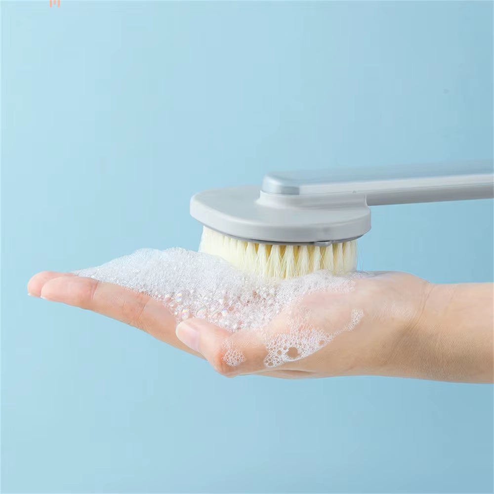 Multifunctional Detachable Bath Brush Back Body Bath Shower Sponge Scrubber Brushes with Handle Massager Bathroom Brush