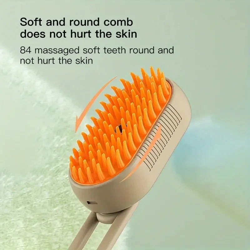 Pet Grooming Steam Brush