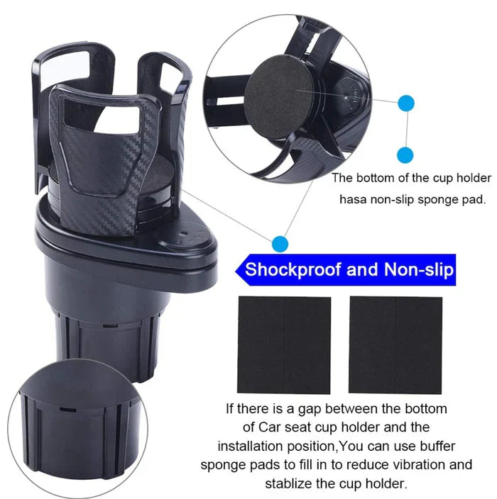 Multicup™ 2 in 1 Multifunctional Car Cup Holder