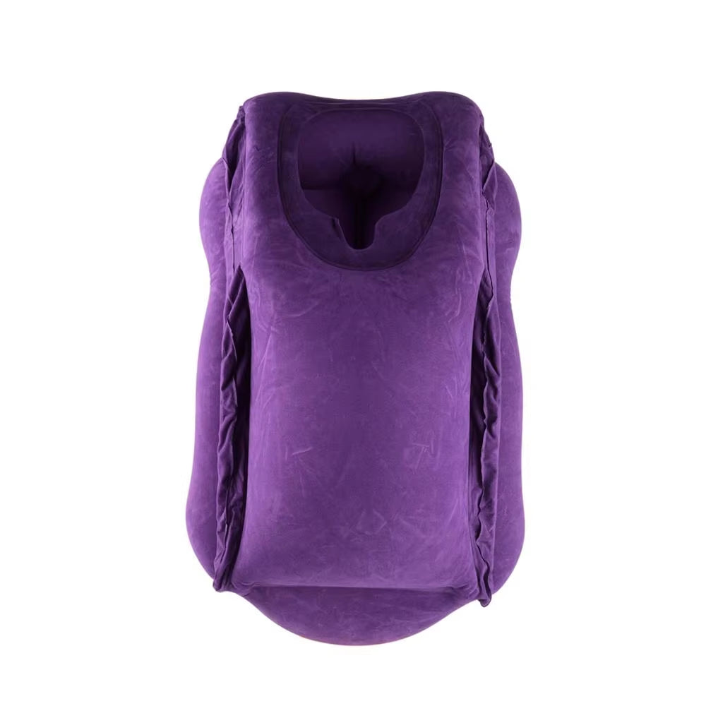 Multifunctional Car Airplane Inflatable Travel Pillow Pillows Portable Inflatable Body Sleeping Air Pillow for Travel Home Use