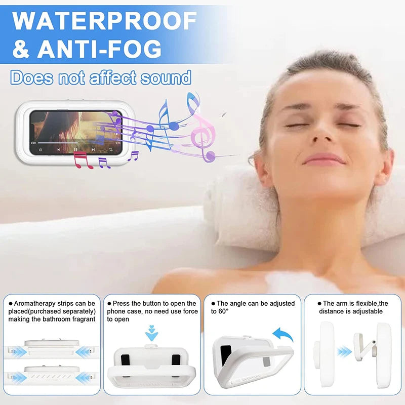 Adjustable Shower Phone Holder