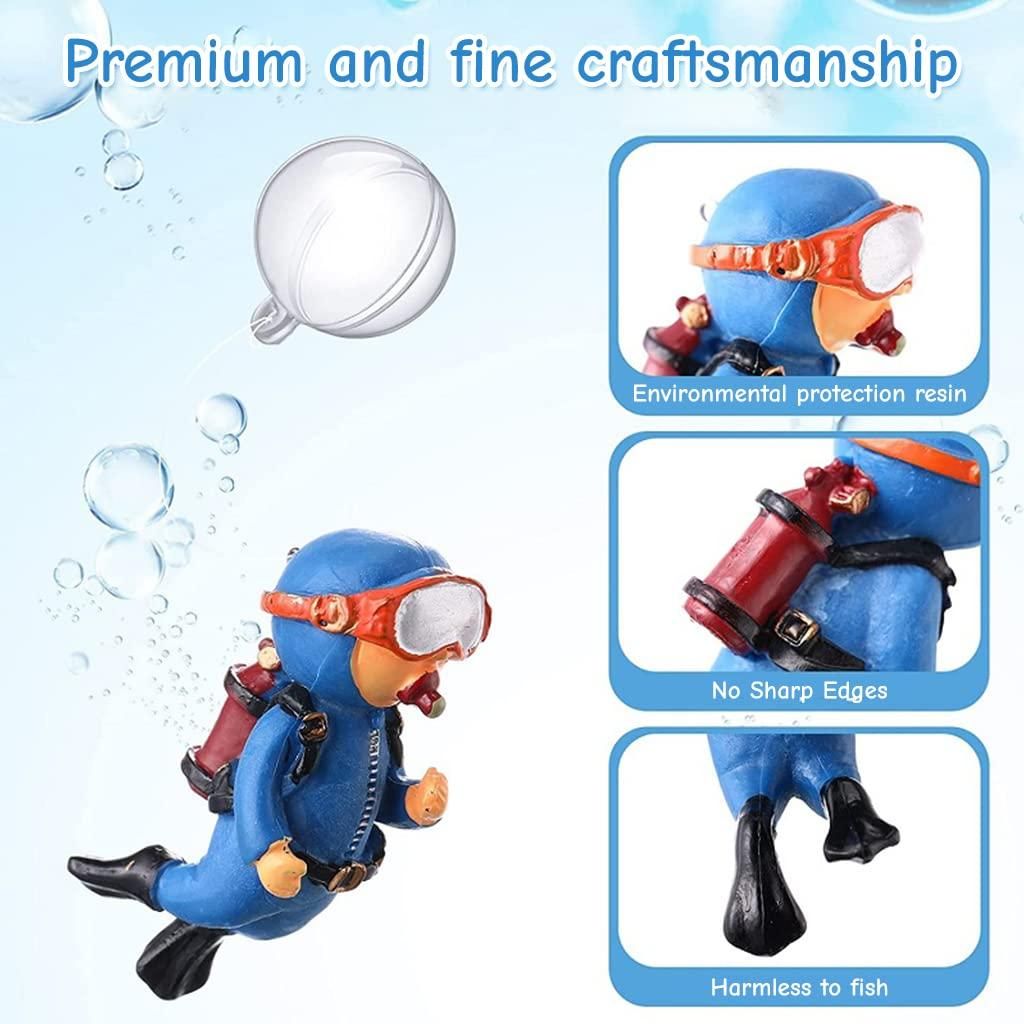 Floating Aquarium Divers Cartoon - 5 Pieces