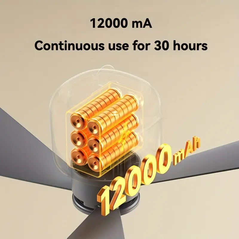 Portable Camping Fan with Light