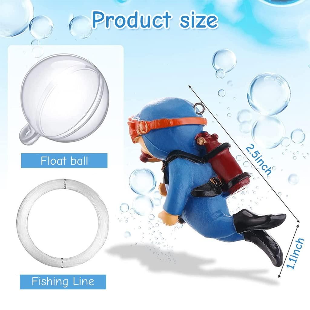 Floating Aquarium Divers Cartoon - 5 Pieces