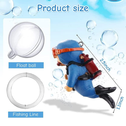 Floating Aquarium Divers Cartoon - 5 Pieces