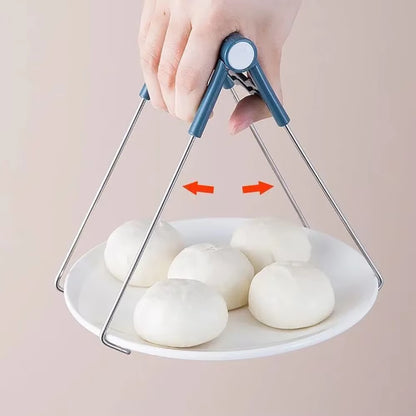 Anti-Scalding Clip Disc Lifter Steamer Clamp Silicone Gloves Microwave Oven Tray Non-Slip Pan Gripper Kitchen Accessories