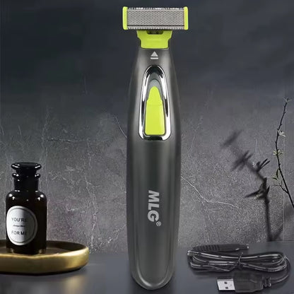 USB Rechargeable Water-Washable Shaver Electric Shaver Epilator Double-Sided Tooth Shaver