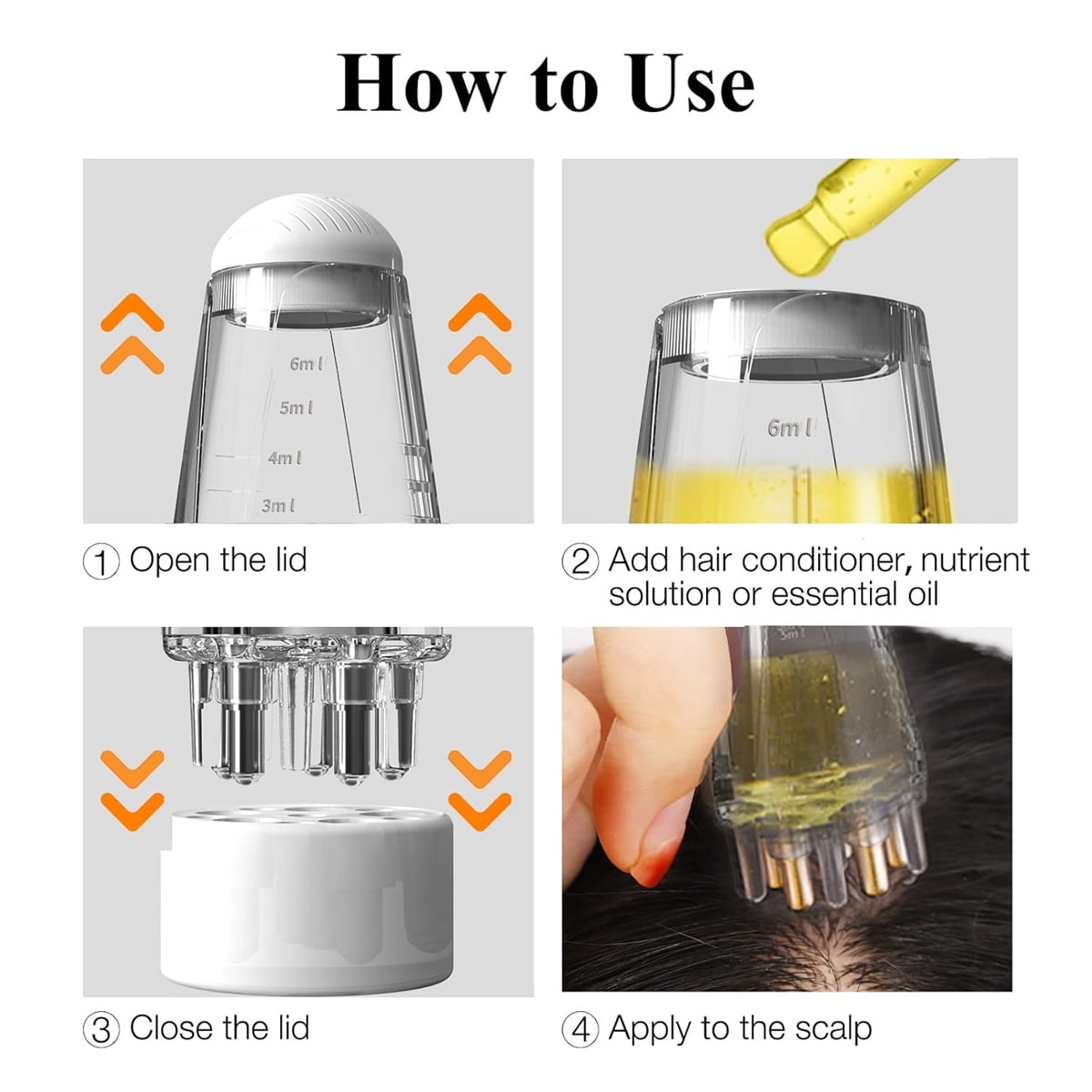 Scalp Hair Oil Applicator