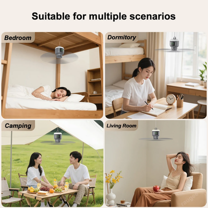 Portable Camping Fan with Light