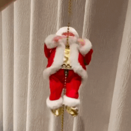 Rope Climbing Santa Claus