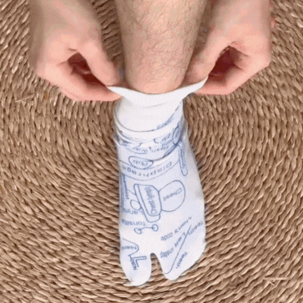 Foot Reflexology Socks with Massage Stick