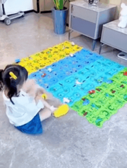 Children's Educational Puzzle Track Car Play Set