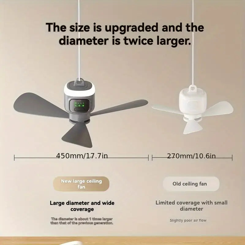 Portable Camping Fan with Light