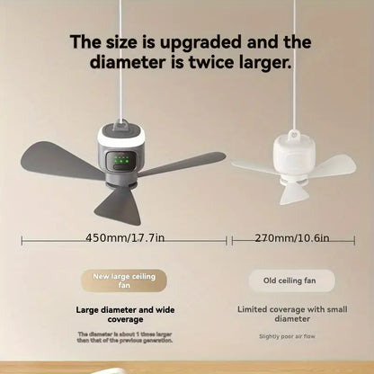 Portable Camping Fan with Light
