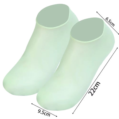 Silicone Moisturizing Socks Reusable anti Cracking Moisturizing Elastic Socks Foot Mask Cracked Dead Skin Remove Pedicure Tools